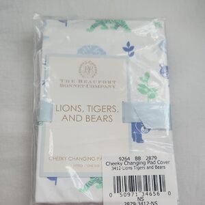 The Beaufort Bonnet Company Cheeky Changing Pad Cover - Blue and Green